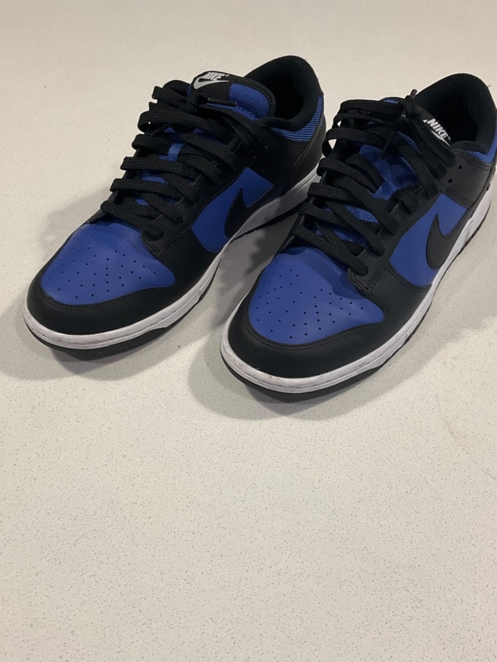 Nike men’s dunk Low-Top Sneakers in Black & Royal Blue